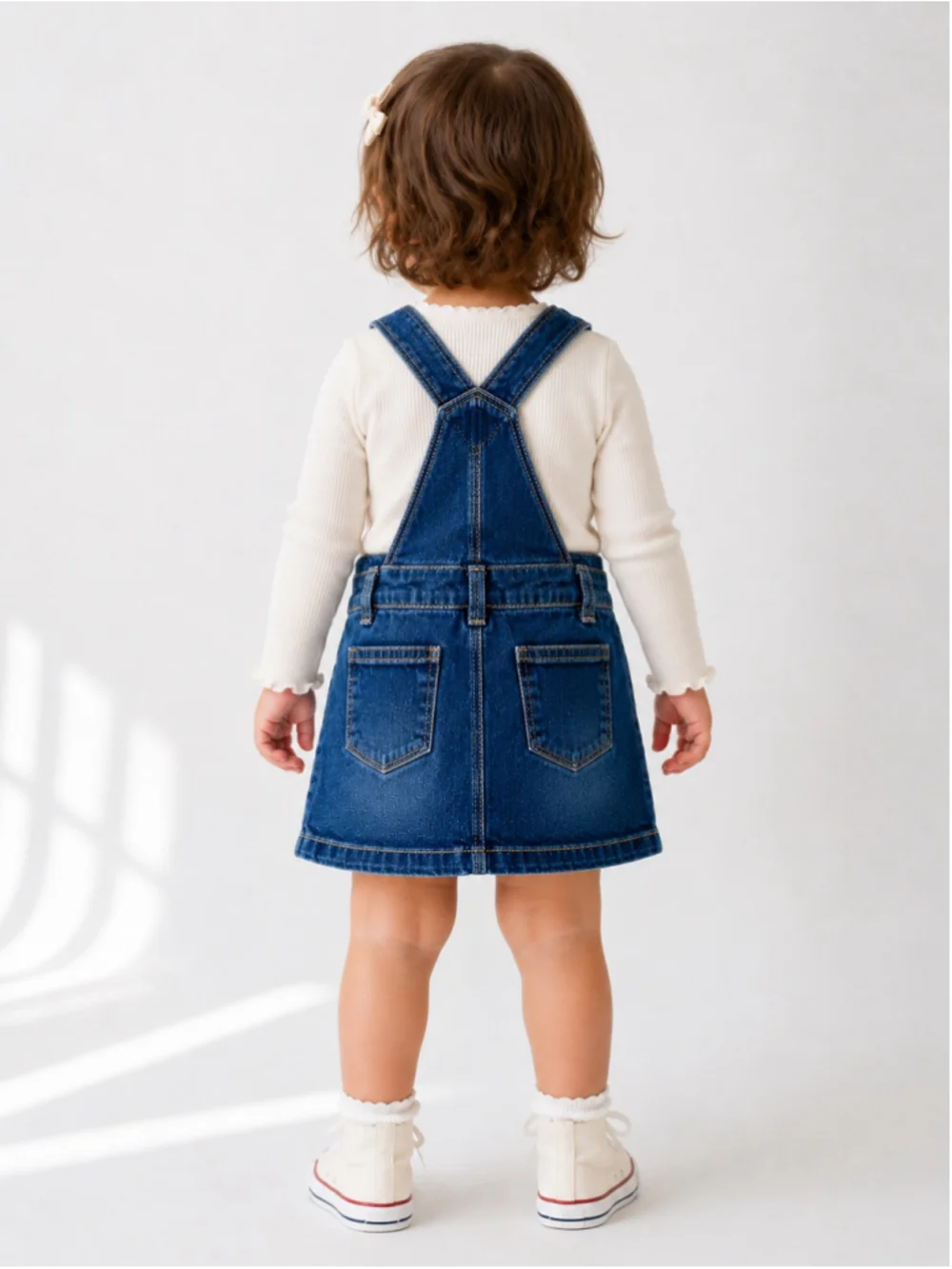 Carter’s Baby Girl Stone-Washed Denim Overall Jumper – Size 18M